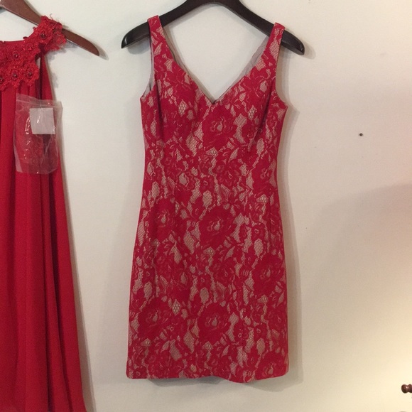 Red Dress Bundle LRD Belle Badgley Mischka Aqua - Picture 2 of 12